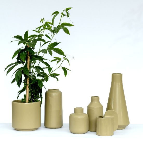 Picture of Laga - Beige Ceramic Vessel 24cmH